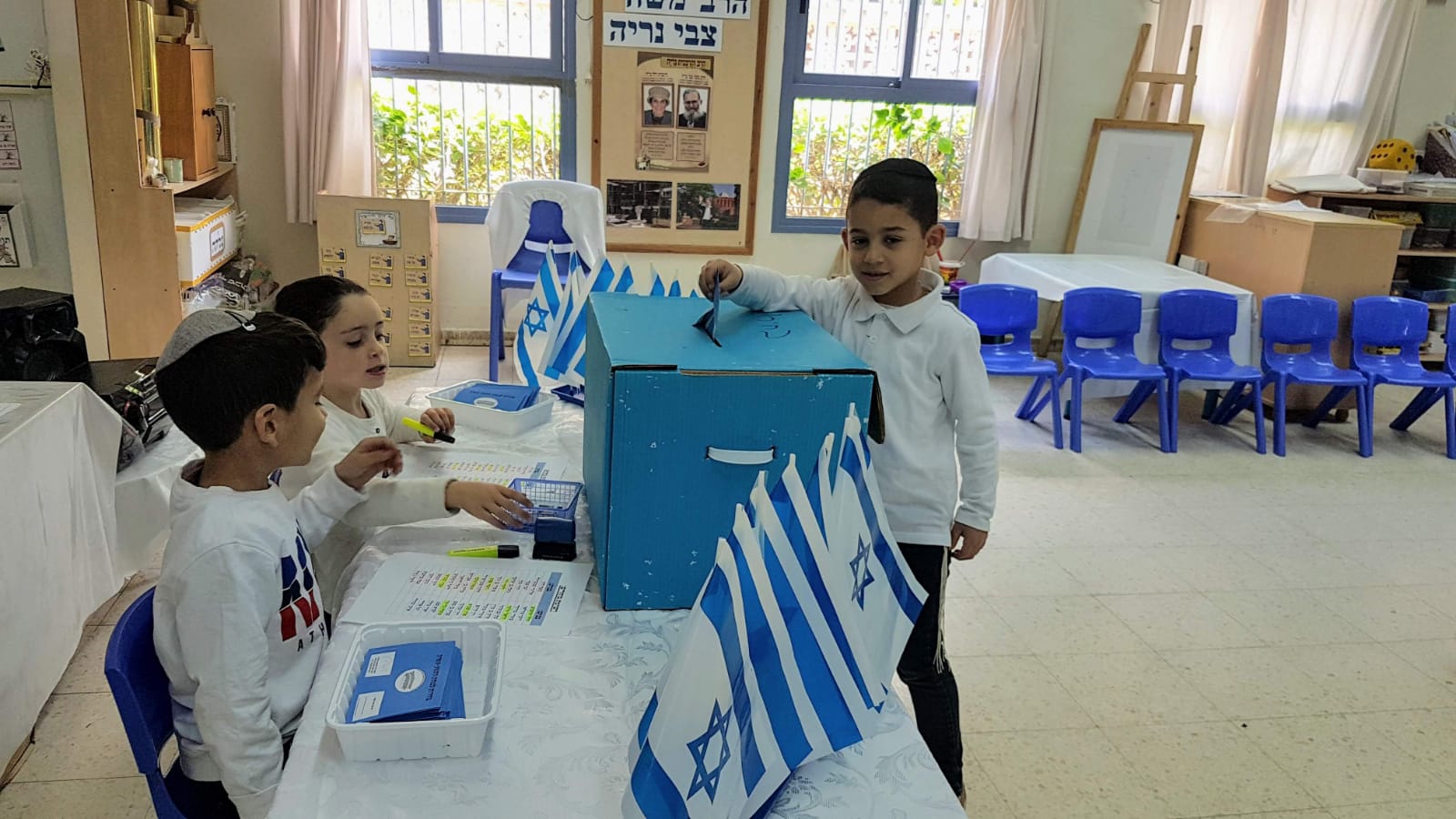 גם ילדי גן האירוסים מצביעים בבחירות | באדיבות ההורים