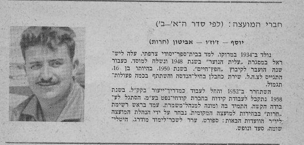 מתוך הבטאון של המועצה, אשדוד 1964