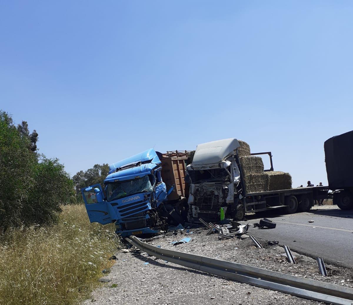 זירת התאונה: צילום דוברות זק&quot;א