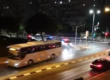 מרדף אחרי אוטובוס גנוב באשדוד