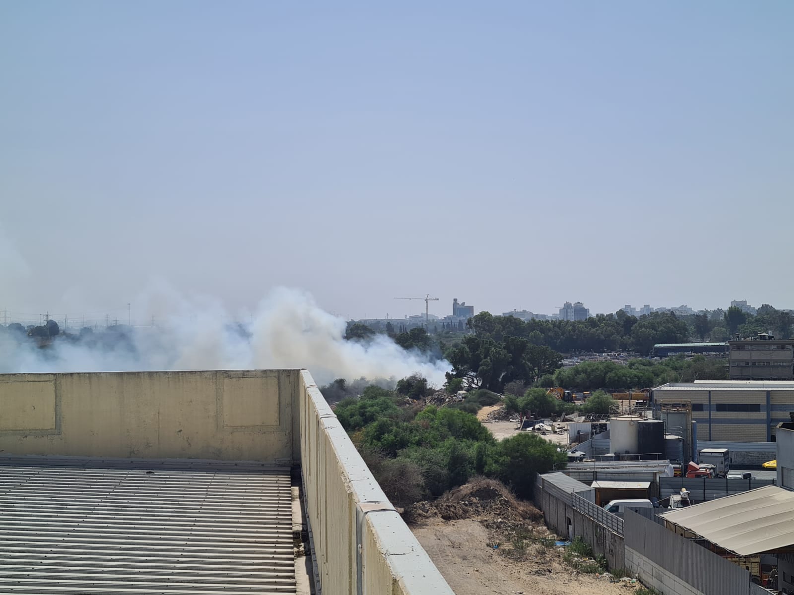 אתר הפסולת בוער שוב