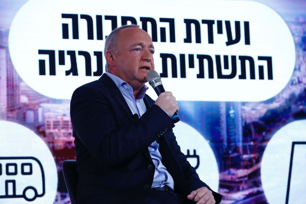 שאול שניידר בוועידת התחבורה (צילום: פבל טולצ'ינסקי)