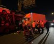 פצועים בתאונה קשה הלילה בין שתי משאיות באזור מחלף אשדוד