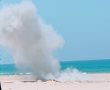 הצהריים: פיצוץ של נפל טיל בחוף י"א (תמונות)