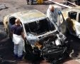 חוקרי מז"פ בודקים את הרכב שהתפוצץ