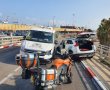 תאונה חזיתית בגשר לסקוב באשדוד 